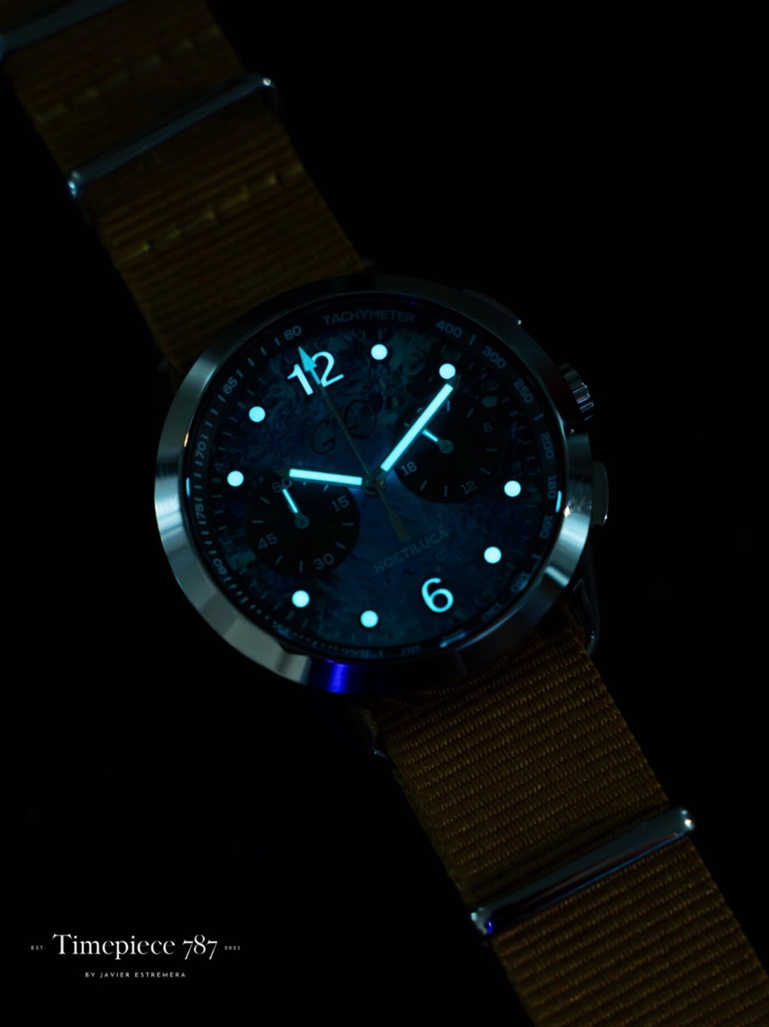 Geo Noctiluca Chronograph Limited Edition - Blue Dial