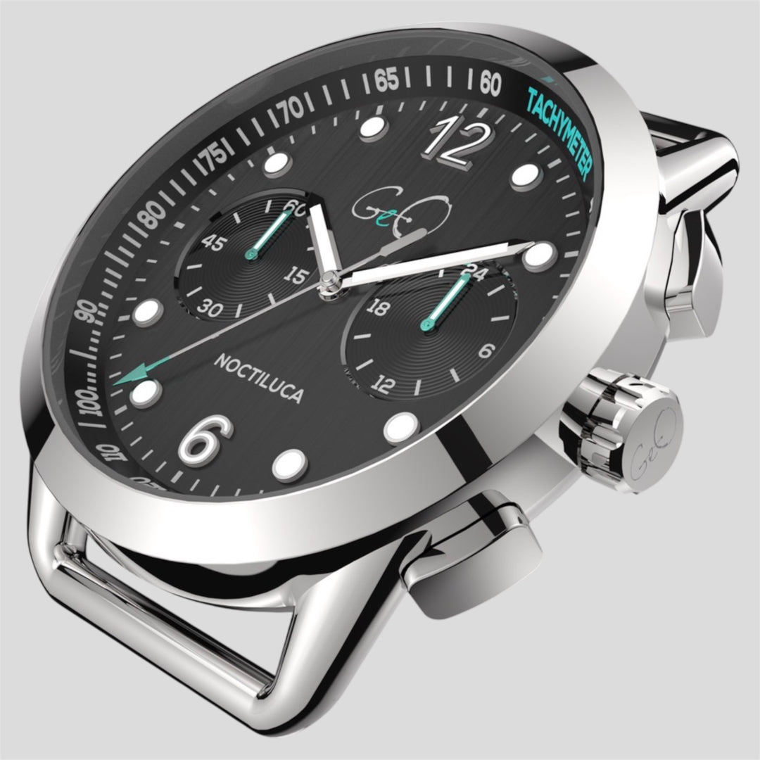 Geo Noctiluca Chronograph -Blacksand Dial