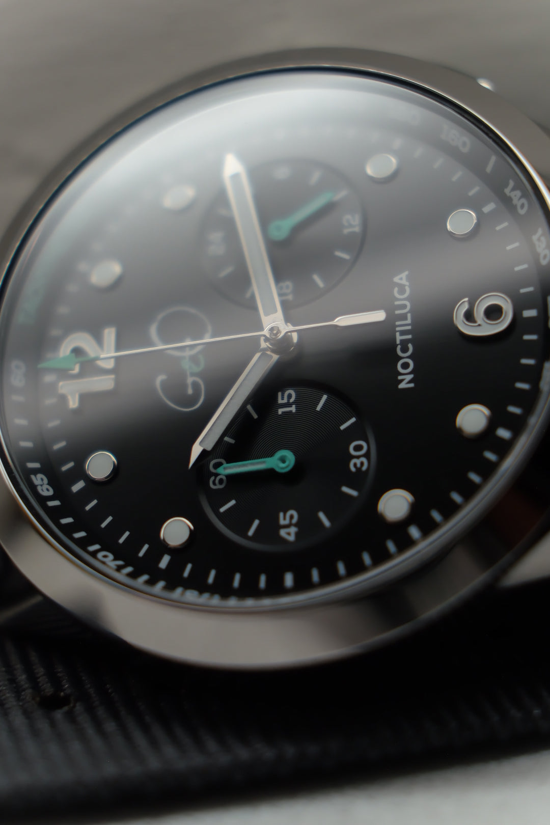 Geo Noctiluca Chronograph -Blacksand Dial