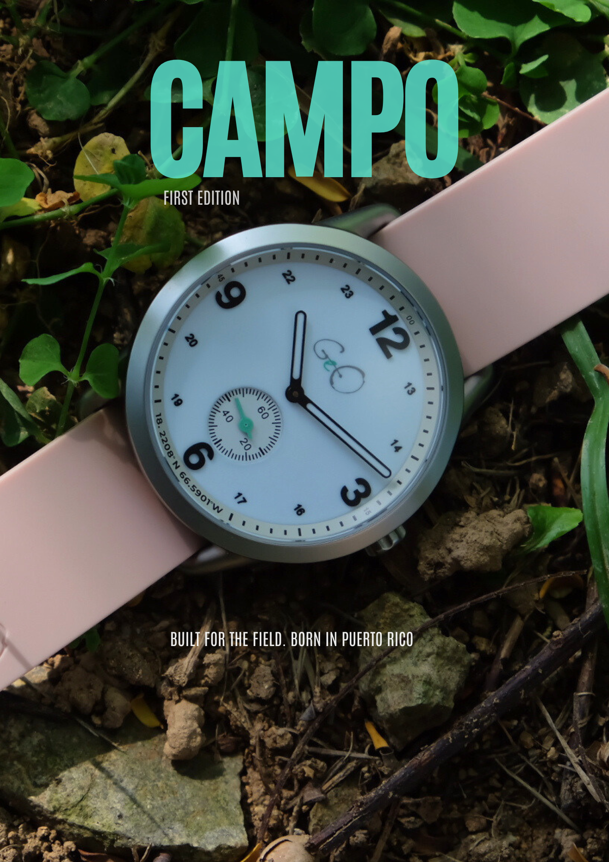 Geo Campo Field Watch - 39mm - Puerto Rico – GeoShop.co